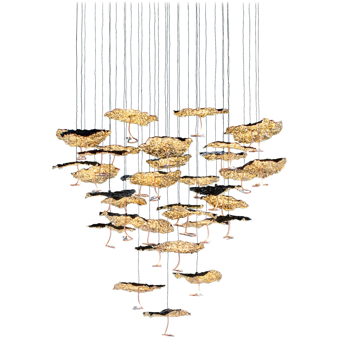 Catellani & Smith Gold Moon Chandelier 3 Catellani & Smith Gold Moon Chandelier