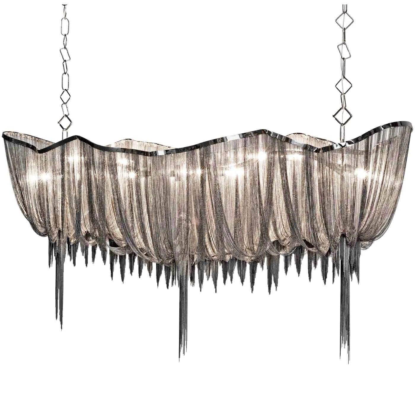 Terzani Atlantis Small Linear Chandelier 3 Terzani Atlantis Small Linear Chandelier