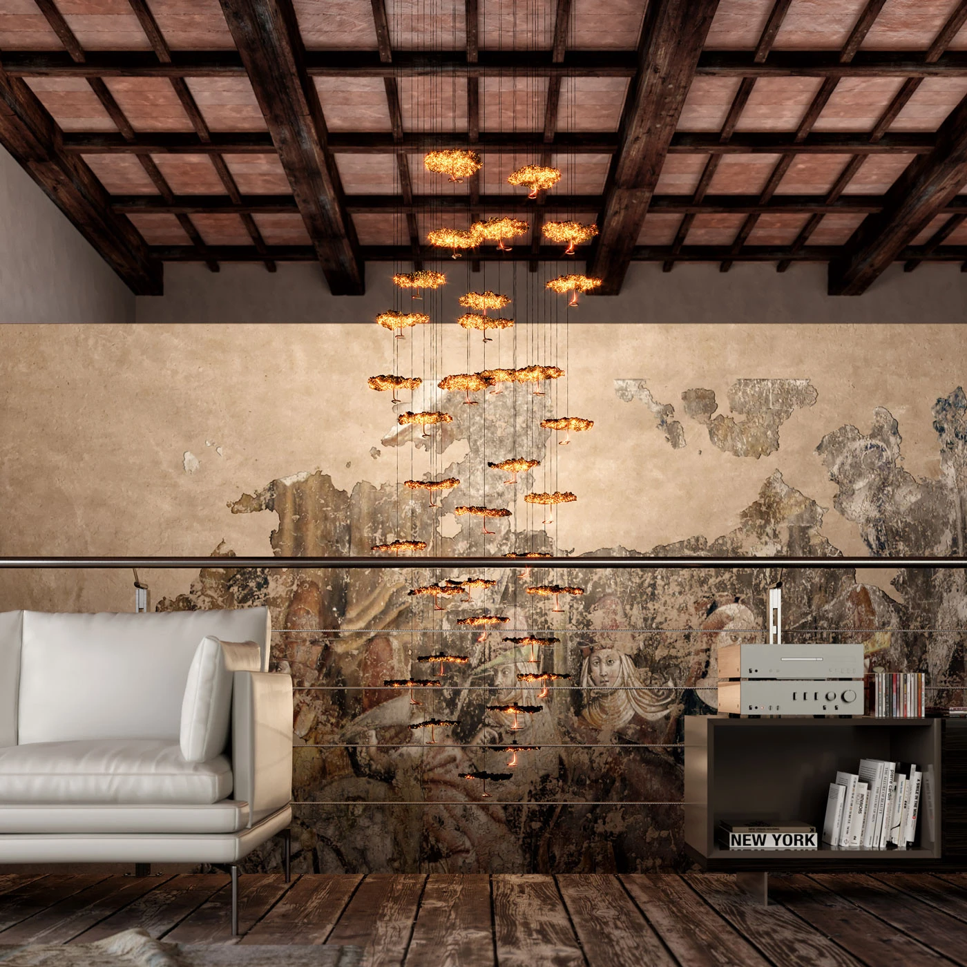 Catellani & Smith Gold Moon Chandelier 4 Catellani & Smith Gold Moon Chandelier – Bild 2