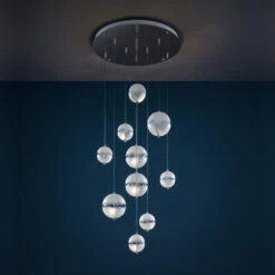 Beste Lichtgeschäft -Beste Lichtgeschäft 002 Catellani Smith PostKrisi Chandelier Chandelier total02 95508 nickel 3be2563cad18bc3201a85e9edb88c274