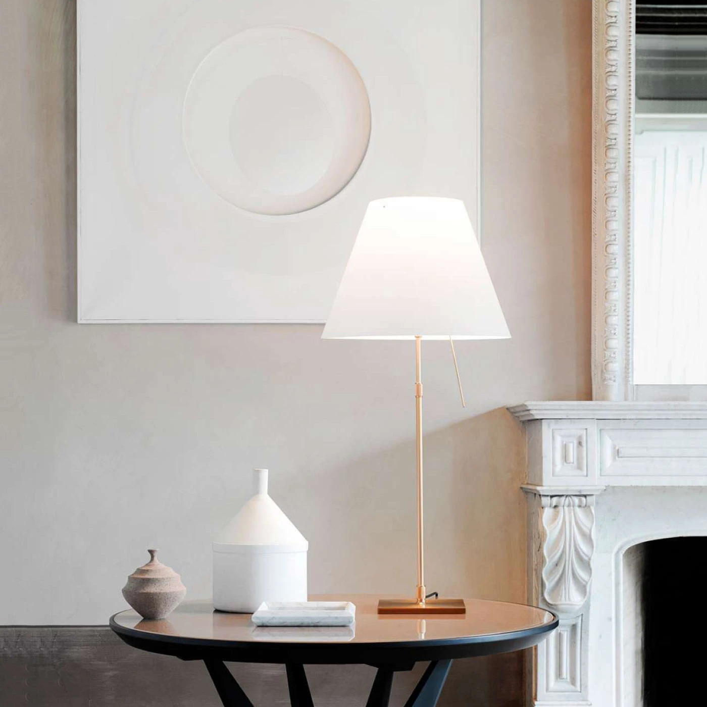 Luceplan Costanza Tavolo Messing Mit Dimmer 4 Luceplan Costanza Tavolo Messing Mit Dimmer – Bild 2