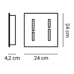 Elesi Luce Aura 02901 Wand-/Deckenleuchte 11 Elesi Luce Aura 02901 Wand-/Deckenleuchte -Beste Lichtgeschäft 003 Elesi Aura 24x24 2800K Led Decke tech 76ce04bb097e2fce2657400c4f6373c4