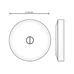 Flos Mini Button 12 Flos Mini Button -Beste Lichtgeschäft 003 Flos Button Mini Decken Wand 140mm technische Zeichnung 00945166c658ce8fd0ae53082e787dbf