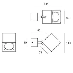 Milan Dau 80 Wand-/Deckenleuchte GU10 -Beste Lichtgeschäft 003 Milan Dau Spot 4028 ed213b534bd8284c3d05b12ec0159298
