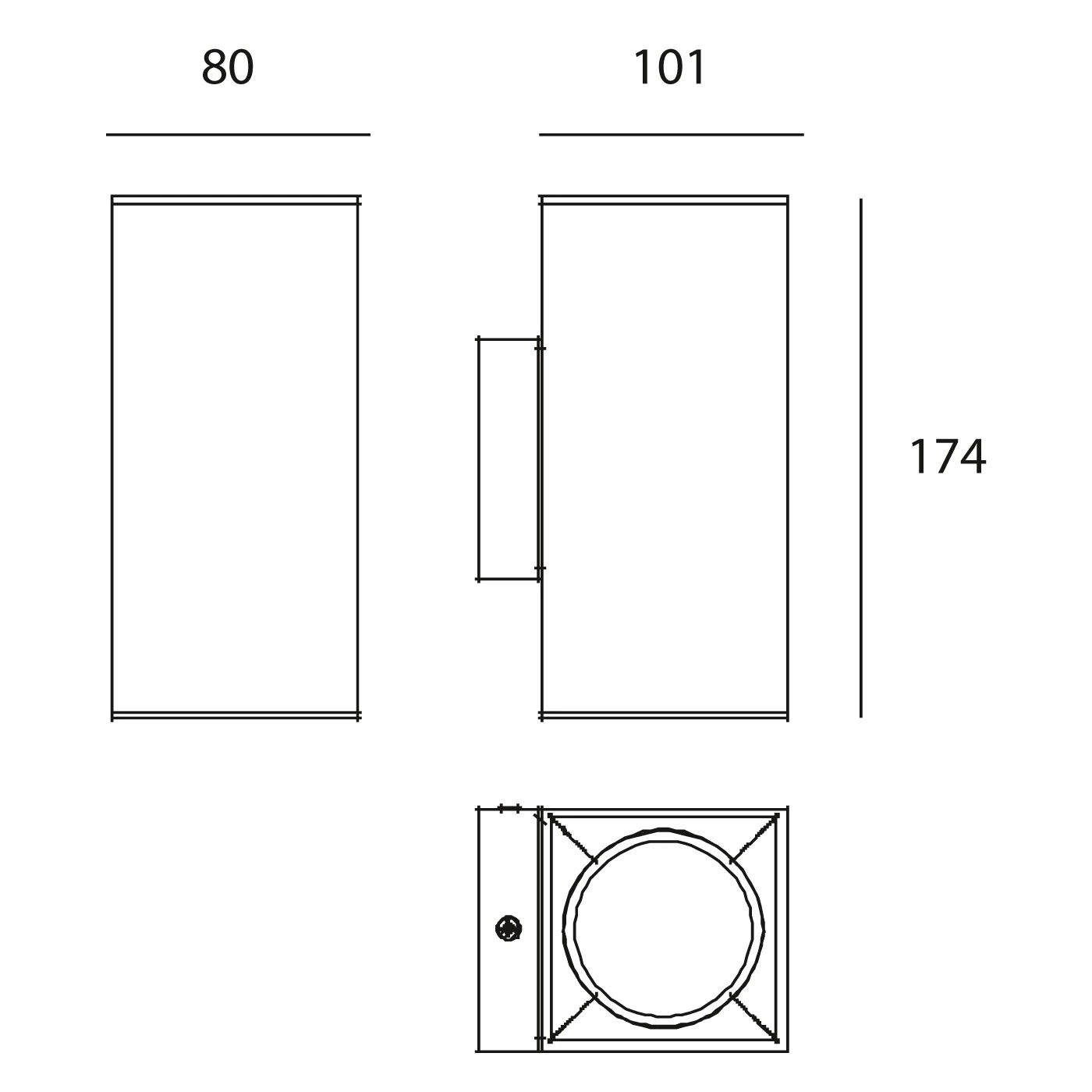 Milan Dau 80 Wandleuchte 2x GU10 5 Milan Dau 80 Wandleuchte 2x GU10 – Bild 3