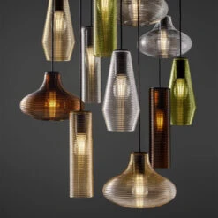 Panzeri Olivia Sospensione 12 Panzeri Olivia Sospensione -Beste Lichtgeschäft 004 Panzeri Olivia Pendel ambient transparent gruen bronze 446fbe025b39d17d23846ab05dc746fe