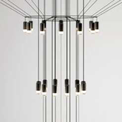 Vibia Wireflow Chandelier 0375 -Beste Lichtgeschäft 004 Vibia Wireflow Chandelier 0375 Kronleuchter detail 90967 schwarz 9d13f01f64c9862a3c96adb51b4dd20e