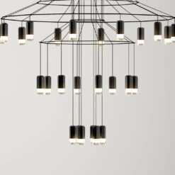 Beste Lichtgeschäft -Beste Lichtgeschäft 004 Vibia Wireflow Chandelier 0377 Kronleuchter detail 90969 schwarz f3d7f1b5c0be2fb234cd8b0b7d33d77d