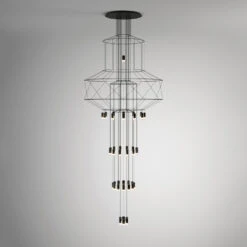 Vibia Wireflow Chandelier 0375 -Beste Lichtgeschäft 005 Vibia Wireflow Chandelier 0375 Kronleuchter total 90967 schwarz 2e69521c3775ec74b39b1fe4fe93a906