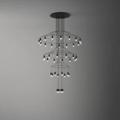 Vibia Wireflow Chandelier 0378 -Beste Lichtgeschäft 005 Vibia Wireflow Chandelier 0378 Kronleuchter total 90971 schwarz 26fbea23722f35843970ac22ffee2c38