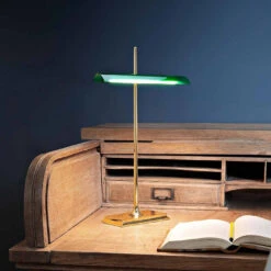 Flos Goldman -Beste Lichtgeschäft 006 Flos Goldman LED Tisch ambient 77839 messing gruen 9071212dbb79d51111f799ead7278076