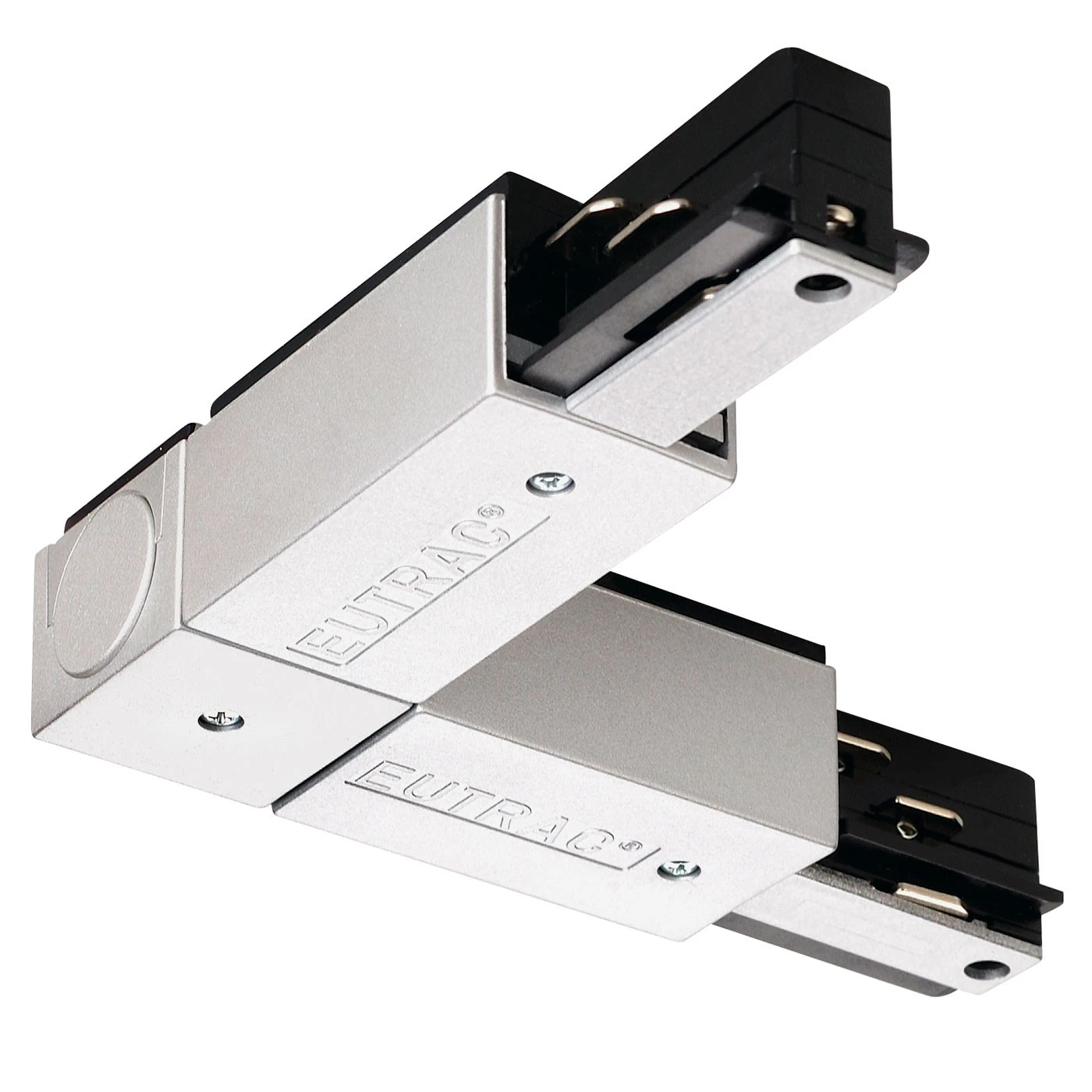 SLV Eutrac L-Verbinder Mit Einspeisemöglichkeit Für 3 Phasen-Aufbauschiene, Erdungsanschluß Außen 3 SLV Eutrac L-Verbinder Mit Einspeisemöglichkeit Für 3 Phasen-Aufbauschiene, Erdungsanschluß Außen