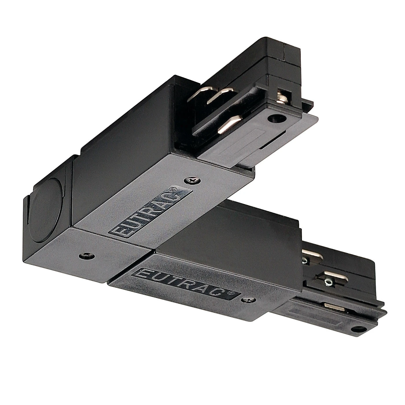 SLV Eutrac L-Verbinder Mit Einspeisemöglichkeit Für 3 Phasen-Aufbauschiene, Erdungsanschluß Außen 4 SLV Eutrac L-Verbinder Mit Einspeisemöglichkeit Für 3 Phasen-Aufbauschiene, Erdungsanschluß Außen – Bild 2