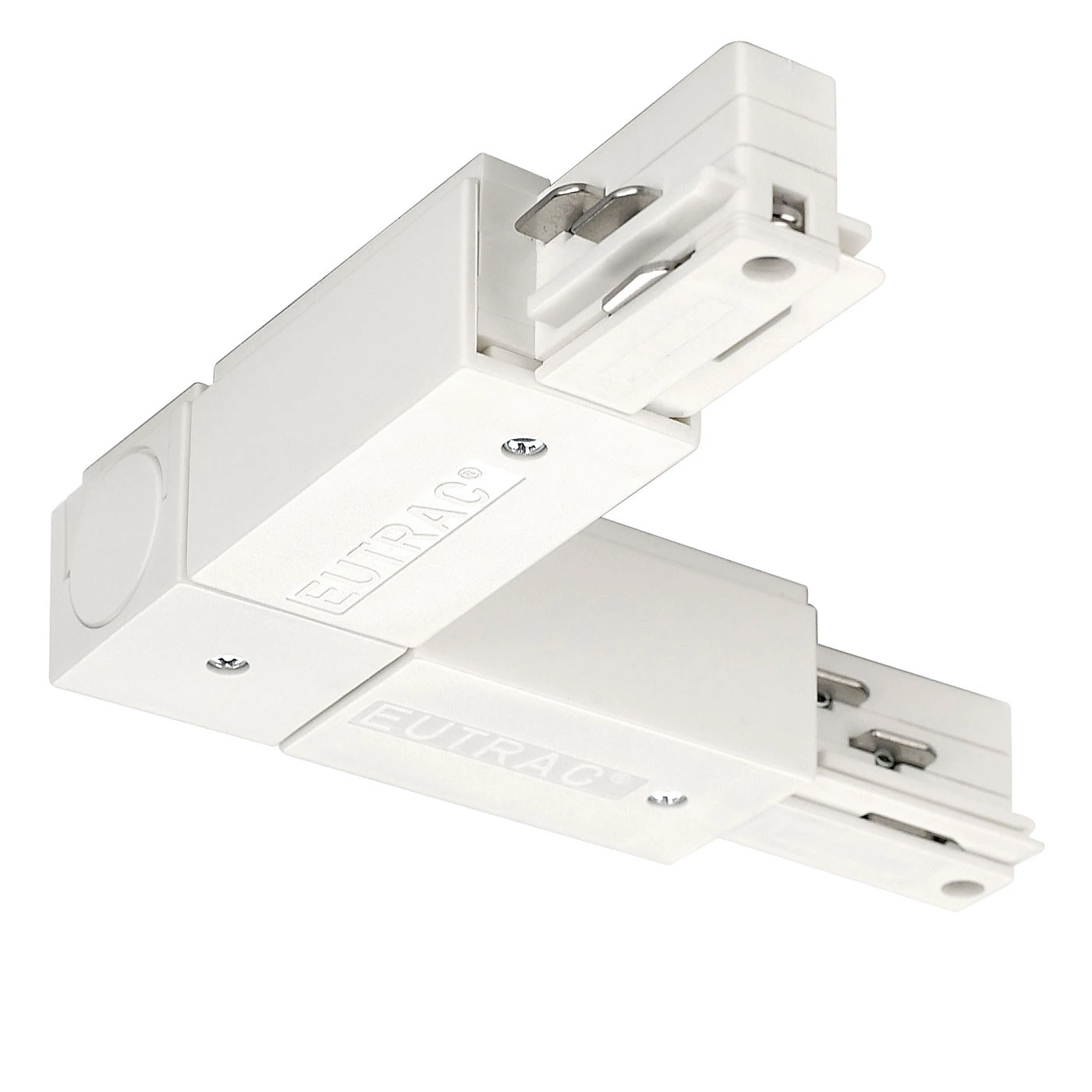 SLV Eutrac L-Verbinder Mit Einspeisemöglichkeit Für 3 Phasen-Aufbauschiene, Erdungsanschluß Außen 5 SLV Eutrac L-Verbinder Mit Einspeisemöglichkeit Für 3 Phasen-Aufbauschiene, Erdungsanschluß Außen – Bild 3