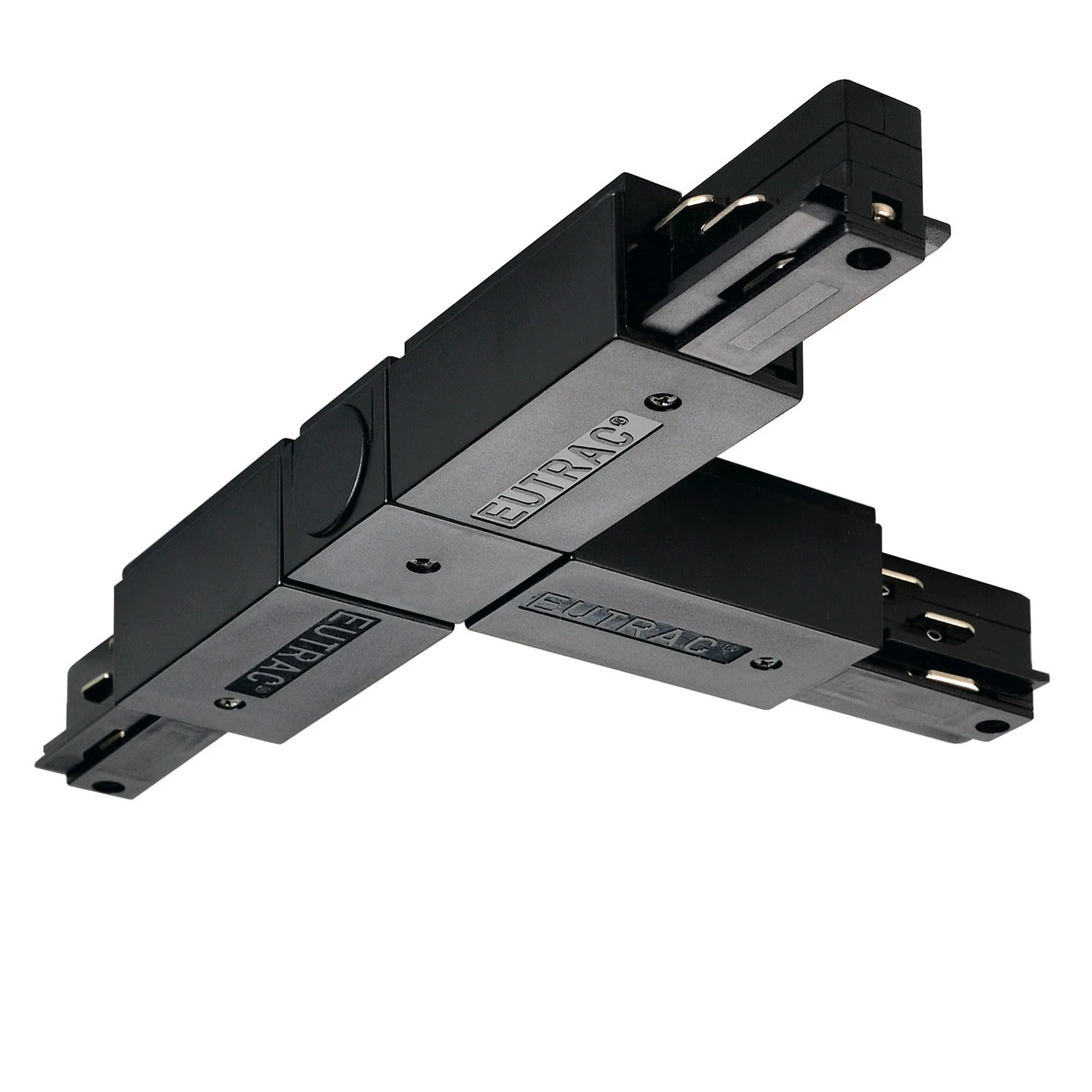 SLV Eutrac T-Verbinder Mit Einspeisemöglichkeit Für 3 Phasen-Aufbauschiene, Erdungsanschluß Rechts 4 SLV Eutrac T-Verbinder Mit Einspeisemöglichkeit Für 3 Phasen-Aufbauschiene, Erdungsanschluß Rechts – Bild 2